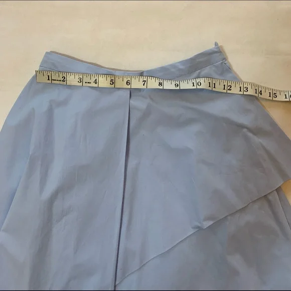 Zara Blue High Waist Midi Skirt Size XS - Picture 6 of 10